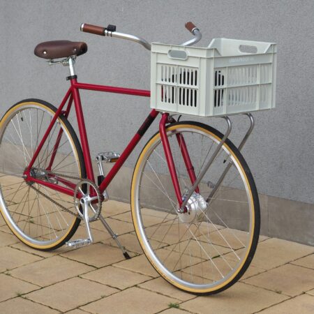 Red Bike with basket