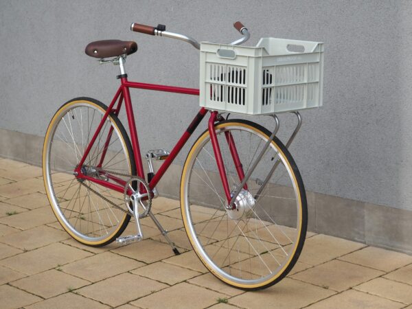 Red Bike with basket